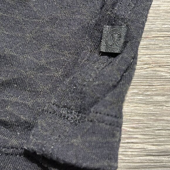 Lululemon Size 8 Cinch Me Up Front Tank Top Black Veil *READ Crop Gym Yoga - Picture 10 of 13